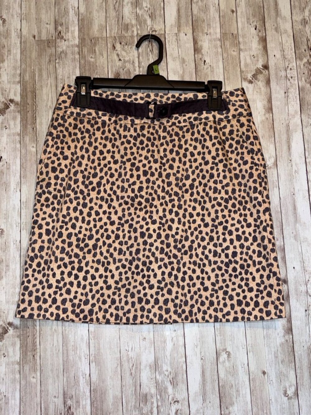 Fairway & Greene Women's Leopard Animal Print Skort Size 6 Golf Side Zipper